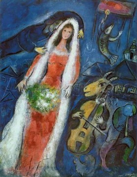 Marc Chagall Painting - The Wedding contemporary Marc Chagall